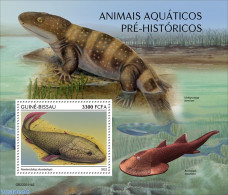 Guinea Bissau 2022 Prehistoric Water Animals, Mint NH, Nature - Fish - Prehistoric Animals - Pesci