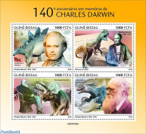 Guinea Bissau 2022 140th Memorial Anniversary Of Charles Darwin, Mint NH, History - Nature - Nobel Prize Winners - Pre.. - Nobel Prize Laureates