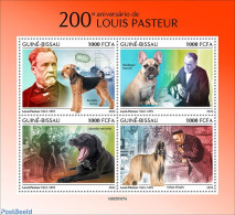 Guinea Bissau 2022 200th Anniversary Of Louis Pasteur, Mint NH, Health - Nature - Science - Dogs - Guinée-Bissau