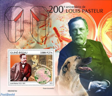 Guinea Bissau 2022 200th Anniversary Of Louis Pasteur, Mint NH, Health - Nature - Science - Dogs - Guinée-Bissau