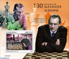 Guinea Bissau 2022 130th Anniversary Of Alexander Alekhine, Mint NH, Sport - Chess - Echecs