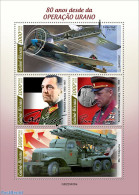 Guinea Bissau 2022 80 Years Since The Operation Uranus, Mint NH, History - Transport - World War II - Automat Stamps -.. - WO2