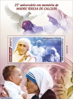 Guinea Bissau 2022 25th Memorial Anniversary Of Mother Teresa, Mint NH, History - Religion - Nobel Prize Winners - Pope - Nobelprijs