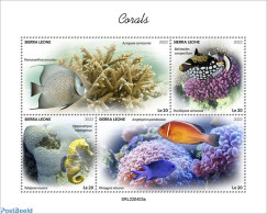 Sierra Leone 2022 Corals, Mint NH, Nature - Fish - Corals - Pesci