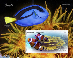 Sierra Leone 2022 Corals, Mint NH, Nature - Fish - Corals - Vissen