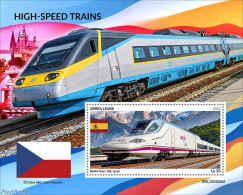 Sierra Leone 2022 High Speed Trains, Mint NH, Transport - Railways - Trains