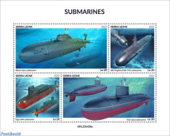 Sierra Leone 2022 Submarines, Mint NH, Transport - Ships And Boats - Bateaux