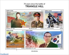 Sierra Leone 2022 70 Years Since The Battle Of Triangle Hill, Mint NH, History - Various - Flags - Militarism - Weapons - Militaria