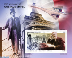 Sierra Leone 2022 190th Anniversary Of Gustave Eiffel, Mint NH, Transport - Concorde - Art - Architects - Architecture - Concorde