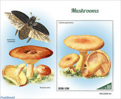 Sierra Leone 2022 Mushrooms, Mint NH, Nature - Insects - Mushrooms - Pilze