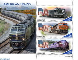 Sierra Leone 2022 American Trains, Mint NH, Transport - Railways - Treinen