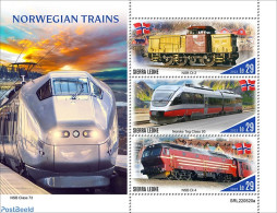 Sierra Leone 2022 Norwegian Trains, Mint NH, Transport - Railways - Eisenbahnen