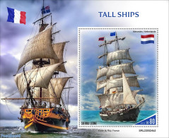 Sierra Leone 2022 Tall Ships , Mint NH, History - Transport - Flags - Ships And Boats - Schiffe