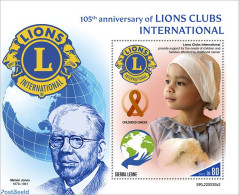 Sierra Leone 2022 105th Anniversary Of Lions Clubs International, Mint NH, Various - Lions Club - Rotary Club