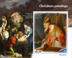 Sierra Leone 2022 Christmas Paintings, Mint NH, Religion - Christmas - Art - Paintings - Noël