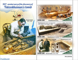 Sierra Leone 2022 100th Anniversary Of The Discovery Of Tutankhamun's Tomb, Mint NH, History - Explorers - Kings & Que.. - Exploradores