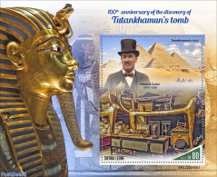 Sierra Leone 2022 100th Anniversary Of The Discovery Of Tutankhamun's Tomb, Mint NH, History - Explorers - Kings & Que.. - Onderzoekers
