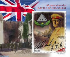 Sierra Leone 2022 105 Years Since The Battle Of Jerusalem, Mint NH, History - Militarism - Militares