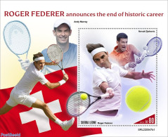 Sierra Leone 2022 Roger Federer, Mint NH, Sport - Tennis - Tennis