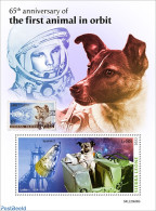 Sierra Leone 2022 65th Anniversary Of The First Animal In Orbit, Mint NH, Nature - Transport - Dogs - Space Exploration - Andere & Zonder Classificatie