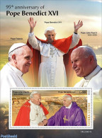 Sierra Leone 2022 95th Anniversary Of Pope Benedict XVI, Mint NH, Religion - Pope - Pausen