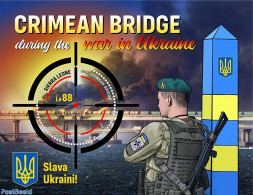 Sierra Leone 2022 Crimean Bridge During The Russian Invasion Of Ukraine, Mint NH, History - Militarism - Art - Bridges.. - Militaria