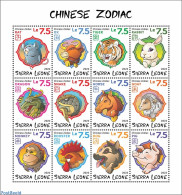 Sierra Leone 2022 Chinese Zodiac , Mint NH, Science - Astrology - Sonstige & Ohne Zuordnung
