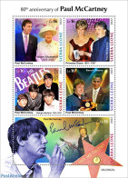 Sierra Leone 2022 80th Anniversary Of Paul McCartney, Mint NH, History - Performance Art - American Presidents - Charl.. - Königshäuser, Adel