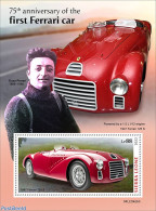 Sierra Leone 2022 75th Anniversary Of The First Ferrari Car, Mint NH, Transport - Automobiles - Ferrari - Auto's