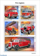 Sierra Leone 2022 Fire Engines, Mint NH, Transport - Automobiles - Fire Fighters & Prevention - Voitures