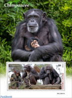 Sierra Leone 2022 Chimpanzees, Mint NH, Nature - Monkeys - Other & Unclassified