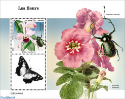 Djibouti 2022 Flowers, Mint NH, Nature - Flowers & Plants - Insects - Djibouti (1977-...)