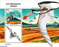 Djibouti 2022 Flying Dinosaurs, Mint NH, Nature - Prehistoric Animals - Prehistory - Prehistorisch