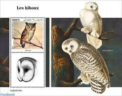 Djibouti 2022 Owls, Mint NH, Nature - Birds - Birds Of Prey - Owls - Dschibuti (1977-...)