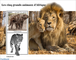 Djibouti 2022 The Big Five Of Africa, Mint NH, Nature - Cat Family - Elephants - Yibuti (1977-...)