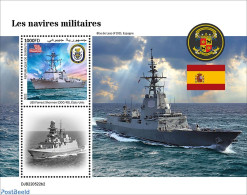 Djibouti 2022 Military Ships, Mint NH, History - Transport - Militarism - Ships And Boats - Militaria