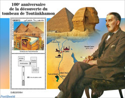 Djibouti 2022 100th Anniversary Of The Discovery Of Tutankhamun's Tomb, Mint NH, History - Explorers - Kings & Queens .. - Exploradores