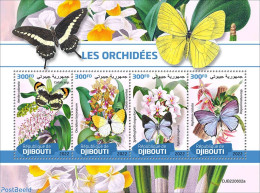 Djibouti 2022 Orchids, Mint NH, Nature - Butterflies - Orchids - Djibouti (1977-...)