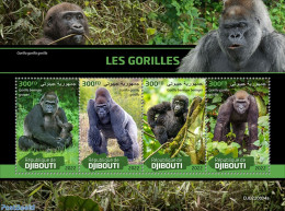 Djibouti 2022 Gorillas, Mint NH, Nature - Monkeys - Dschibuti (1977-...)