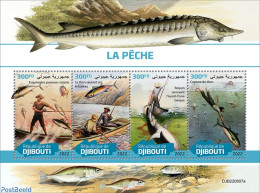 Djibouti 2022 Fishing, Mint NH, Nature - Fish - Fishing - Vissen