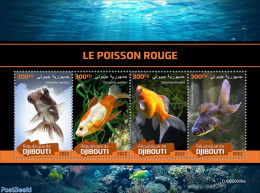 Djibouti 2022 Goldfish, Mint NH, Nature - Fish - Peces