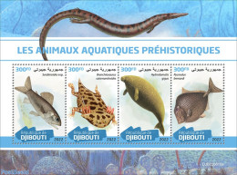 Djibouti 2022 Prehistoric Water Animals, Mint NH, Nature - Fish - Prehistoric Animals - Fische