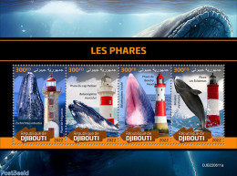 Djibouti 2022 Lighthouses, Mint NH, Nature - Various - Sea Mammals - Lighthouses & Safety At Sea - Leuchttürme