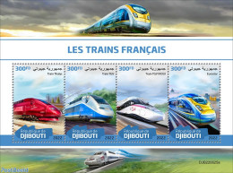Djibouti 2022 French Trains, Mint NH, Transport - Railways - Treinen