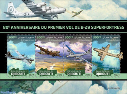 Djibouti 2022 80th Anniversary Of The B-29 First Flight , Mint NH, History - Transport - Militarism - World War II - A.. - Militaria