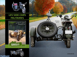 Djibouti 2022 Military Sidecars, Mint NH, History - Transport - Militarism - Motorcycles - Militaria