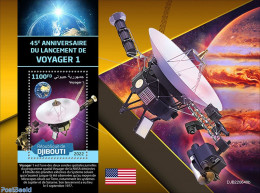 Djibouti 2022 45th Anniversary Of The Launch Of Voyager 1, Mint NH, Transport - Space Exploration - Gibuti (1977-...)