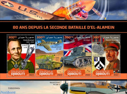 Djibouti 2022 80 Years Since The Second Battle Of El Alamein, Mint NH, History - Transport - World War II - Aircraft &.. - WO2