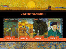 Djibouti 2022 Vincent Van Gogh, Mint NH, Art - Paintings - Vincent Van Gogh - Dschibuti (1977-...)