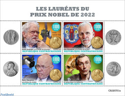 Central Africa 2022 Nobelprize Winners 2022, Mint NH, History - Science - Nobel Prize Winners - Inventors - Nobel Prize Laureates